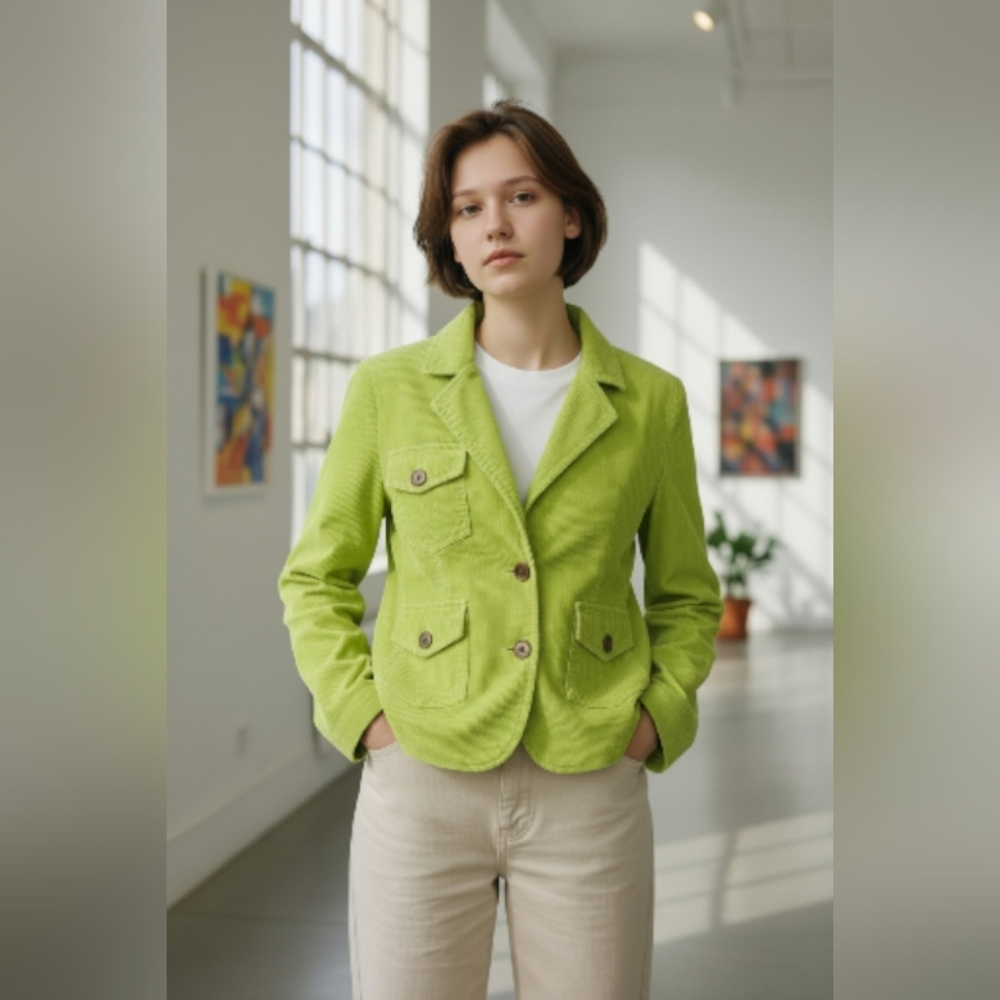 M.K.M. Lime Green Women's TOP SIZE MEDIUM